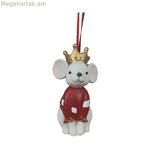 Սուրբ Ծննդյան խաղալիք DKD տան դեկորի համար՝ խեժե կենդանիներով (4,5 x 4 x 7 սմ) (6 հատ)