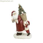 Սուրբ Ծննդյան խաղալիք DKD տան դեկորի խեժից պատրաստված Ձմեռ պապ (2 հատ) (12 x 9 x 19 սմ)