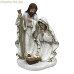 Սուրբ Ծննդյան հավաքածու DKD տան դեկորի խեժից (2 հատ) (12 x 10 x 19 սմ)