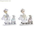 Սուրբ Ծննդյան խաղալիք DKD տան դեկորի համար՝ խեժե տղաների համար (13 x 6 x 13,5 սմ) (2 հատ)