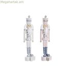 Սուրբ Ծննդյան խաղալիք DKD տան դեկորի խեժե «Ընկույզկոտրիչ» (4,5 x 4 x 17 սմ) (2 հատ)