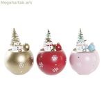 Սուրբ Ծննդյան խաղալիք DKD տան դեկոր MDF (8 x 8 x 11 սմ) (3) (3 հատ)