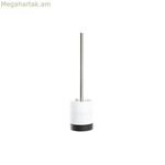 Զուգարանի խոզանակ DKD Տան դեկոր Սպիտակ Սև Ռետին Չժանգոտվող պողպատ Մարմար Ժամանակակից 10 x 10 x 37,4 սմ