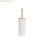 Զուգարանի խոզանակ DKD տան դեկոր 10 x 10 x 38 սմ բնական սպիտակ քարե իրեր