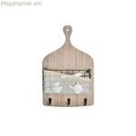 Պատի վրա ամրացվող կախիչ DKD Տան դեկոր Փայտ Մետաղ 23 x 9 x 36 սմ