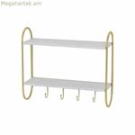 Պատի վրա ամրացվող կախիչ DKD Home Decor մետաղական MDF Glam (50 x 15 x 43 սմ)