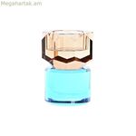 Մոմակալ DKD տան դեկորի համար՝ կանաչ սաթե երկգույն բյուրեղապակյա 7 x 7 x 9 սմ