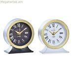 Սեղանի ժամացույց DKD Home Decor սպիտակ սև (2 հատ)