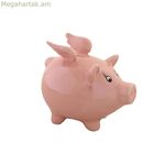 Փողարկղ DKD Տան դեկոր Դոլոմիտ Մանկական Ժամանակակից Խոզուկ Ծիածանագույն 16,5 x 11,5 x 15 սմ