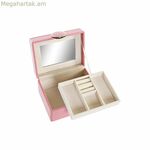 Զարդերի տուփ DKD Տան դեկոր Վարդագույն MDF Փայտ 23 x 17 x 10 սմ