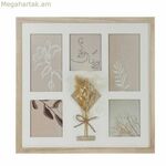 Լուսանկարի շրջանակ DKD Home Decor 39 x 1,2 x 33 սմ Բյուրեղյա բնական Շեբի Շիկ