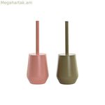 Զուգարանի խոզանակ DKD Home Decor կանաչ վարդագույն պոլիստիրոլ 12 x 12 x 34,5 սմ (2 հատ)