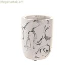 Ապակե DKD տան դեկոր սպիտակ սև ցեմենտ 7 X 7 X 9,5 սմ