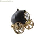 Սեղանի ժամացույց DKD Տան դեկոր Սև Ոսկեգույն Գաղութային