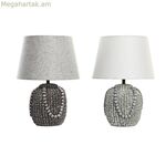 Սեղանի լամպ DKD Home Decor սև կտոր պոլիեսթեր կանաչ քարե ամանեղեն 220 Վ 50 Վտ (24 x 24 x 34 սմ) (2 հատ)