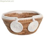 Կենտրոնական զարդարանք DKD տան դեկորի համար՝ սպիտակ բնական պարան, բնական մանրաթելից։ Չափսեր՝ 29 x 29 x 14 սմ, 30 x 30 x 14 սմ, 32 x 32 x 14 սմ։