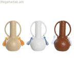 Ծաղկաման DKD Տան դեկոր Սպիտակ Բեժ Տերակոտա Դոլոմիտի ծոպեր 14 x 14 x 25,6 սմ (3 հատ)