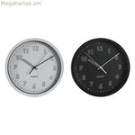 Պատի ժամացույց DKD տան դեկոր սպիտակ սև PVC 25,4 x 4 x 25,4 սմ (2 հատ)