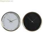 Սեղանի ժամացույց DKD Home Decor White Black Golden Lady (2 հատ)