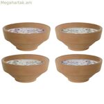 Հոտավետ մոմ DKD Home Decor Natural Cottage 250 գ (4 հատ)