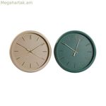 Պատի ժամացույց Home ESPRIT Կանաչ Վարդագույն PVC Ժամանակակից 30 x 4 x 30 սմ (2 հատ)