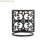 Պատի հենարան կախովի ծաղկամանների համար Home ESPRIT մուգ շագանակագույն երկաթ 18 x 17,5 x 18 սմ