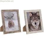 Լուսանկարի շրջանակ Home ESPRIT Սպիտակ բնական բյուրեղյա պոլիստիրոլ սկանդինավյան 24,6 x 2 x 29,6 սմ (2 հատ)