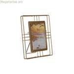 Լուսանկարի շրջանակ Home ESPRIT Ոսկեգույն մետաղական բյուրեղյա 17,5 x 2,5 x 22,5 սմ (12 հատ)