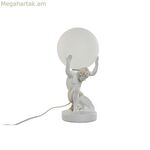 Սեղանի լամպ Home ESPRIT Սպիտակ Ոսկեգույն Ռեզին Պլաստիկ 220 V 14 x 14 x 32 սմ