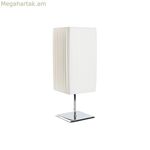 Սեղանի լամպ Home ESPRIT Սպիտակ Արծաթագույն Պոլիէթիլեն Երկաթ 50 Վտ 220 Վ 15 x 15 x 43 սմ