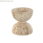 Մոմակալ Home ESPRIT Բեժ Մագնեզիում 12 x 12 x 12,7 սմ