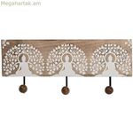 Պատի վրա ամրացվող կախիչ Home ESPRIT Սպիտակ Սև Բնական Մետաղ Մանգոյի փայտից Բուդդա 38 x 5 x 16 սմ