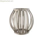 Մոմակալ Home ESPRIT Արծաթագույն Բյուրեղապակյա Պողպատ 19 x 19 x 19 սմ