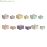 Զարդատուփ Home ESPRIT Բազմագույն Մանգոյի փայտ 10 x 10 x 6 սմ (2 հատ) (6 հատ)