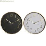 Պատի ժամացույց Home ESPRIT Սպիտակ Սև Ալյումին 30 x 4,3 x 30 սմ (2 հատ)