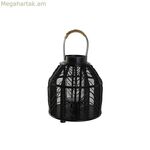 Մոմակալ Home ESPRIT սև մետաղական 26,5 x 26,5 x 28 սմ