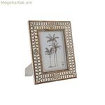 Լուսանկարի շրջանակ Home ESPRIT Սպիտակ բնական բյուրեղյա մանգոյի փայտից ծաղիկ՝ հնդիկ տղամարդ 31,5 x 2 x 36,5 սմ