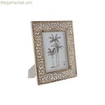 Լուսանկարի շրջանակ Home ESPRIT Սպիտակ բնական բյուրեղապակյա մանգոյի փայտից՝ հնդիկ տղամարդ 31,5 x 2 x 36,5 սմ