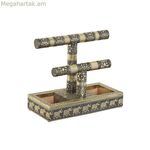 Զարդատուփ Home ESPRIT Սպիտակ Շամպայնի Փայտ Ալյումին 20 x 10 x 18 սմ