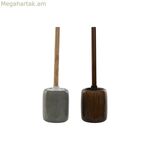 Տնային զուգարանի խոզանակ ESPRIT շագանակագույն մոխրագույն պոլիէթիլենային քարե ամանեղեն 11 x 11 x 40 սմ (2 հատ)