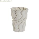 Ծաղկաման Home ESPRIT Սպիտակ քարե իրեր Ժամանակակից 14 x 14 x 19 սմ