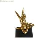 Սեղանի լամպ Home ESPRIT Սև Ոսկեգույն Ռեզին 40 Վտ 220 Վ 16 x 16 x 43 սմ