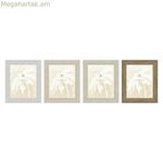 Լուսանկարի շրջանակ Home ESPRIT Սպիտակ Բեժ Բյուրեղյա Պոլիպրոպիլեն Մարմար Սկանդինավյան 26 x 2 x 31 սմ (4 հատ)