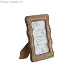 Լուսանկարի շրջանակ Home ESPRIT բնական մանգոյի փայտից, ալիքներ քաղաքային 18,5 X 2 X 25 սմ