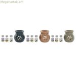 Եթերային յուղի այրիչ Home ESPRIT 11 x 6 x 24,5 սմ (3 հատ)