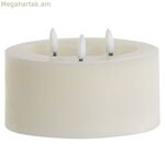 LED մոմ Home ESPRIT բեժ 15 x 15 x 7 սմ (AA)