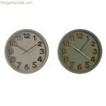 Պատի ժամացույց Home ESPRIT Կանաչ Մոխրագույն PVC Urban 30 x 4 x 30 սմ (2 հատ)