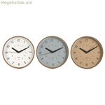 Պատի ժամացույց Home ESPRIT Սպիտակ Բեժ Մոխրագույն PVC 30 x 4 x 30 սմ (3 հատ)