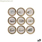 Նկարչություն Տուն ESPRIT Բյուրեղապակյա Ռատտան 30 x 2 x 30 սմ (9 միավոր)