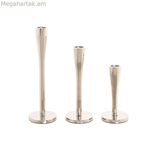 Մոմակալ Home ESPRIT Արծաթագույն Ալյումինե Ժամանակակից 7,5 x 7,5 x 25 սմ